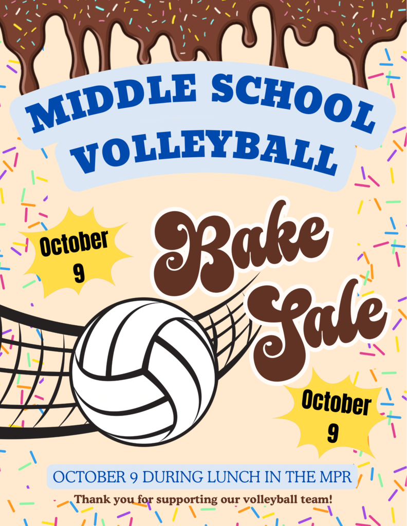 Ms volleyball bake sale
