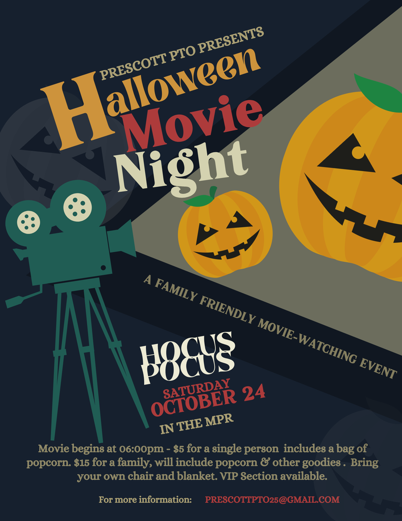 Halloween Movie Night Flyer