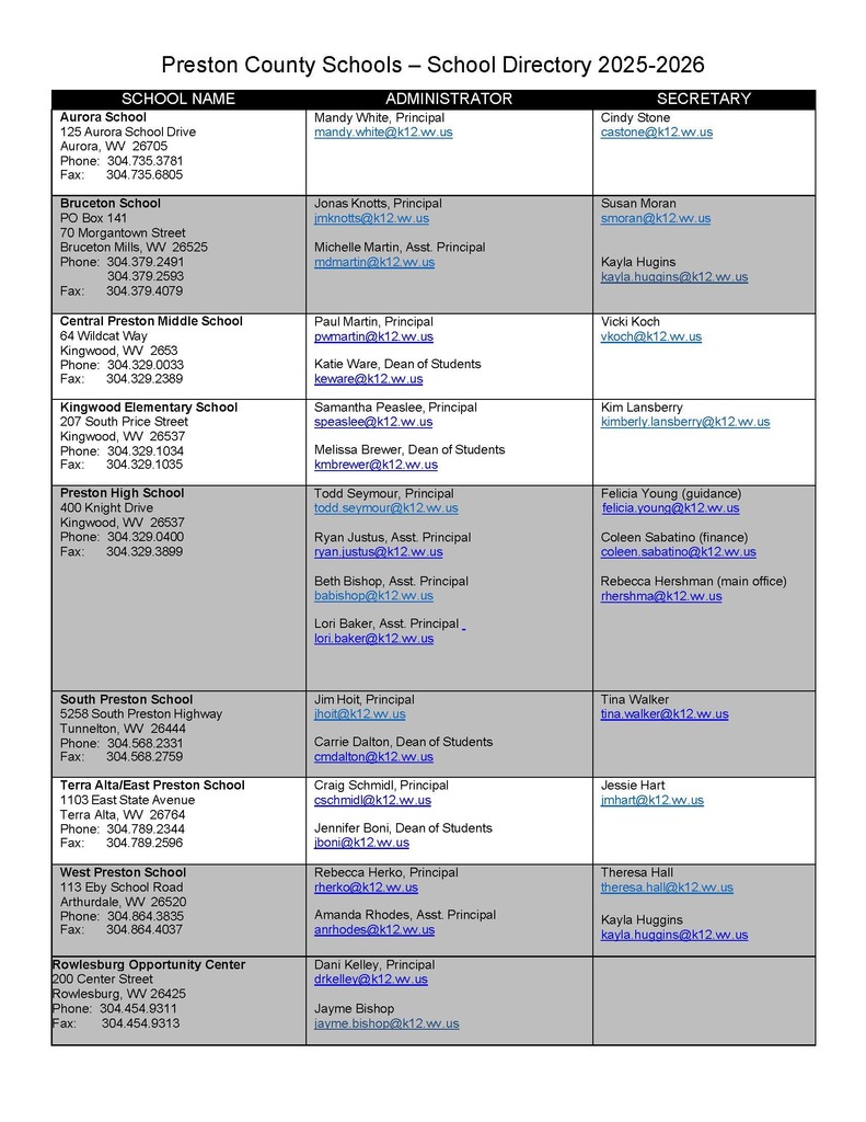 school directory