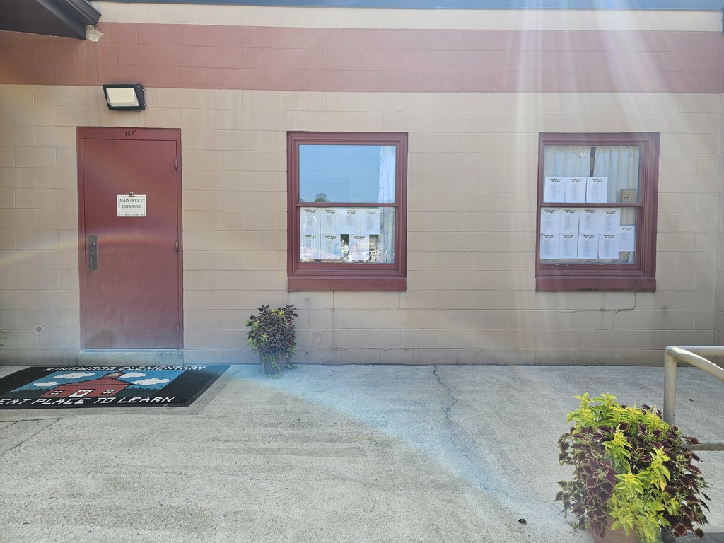 Homeroom lists are now posted on the windows next to our temporary office entryway!