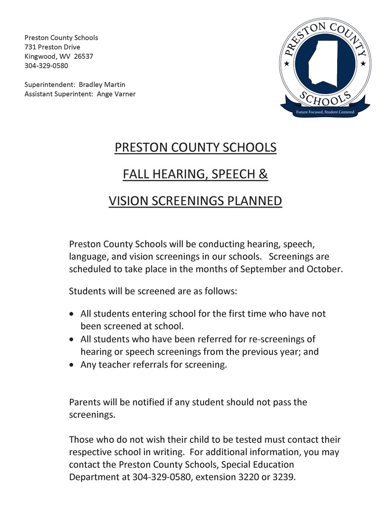 speech screening info