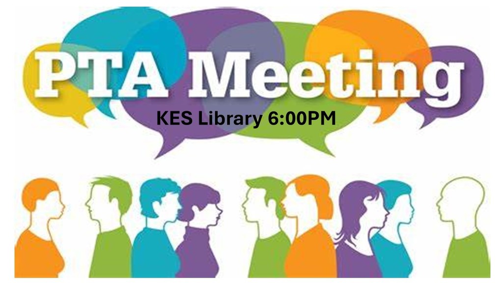 KES PTA will meet Monday, September 8th, at 6PM in the library