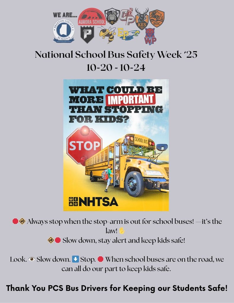 school bus safety week flyer