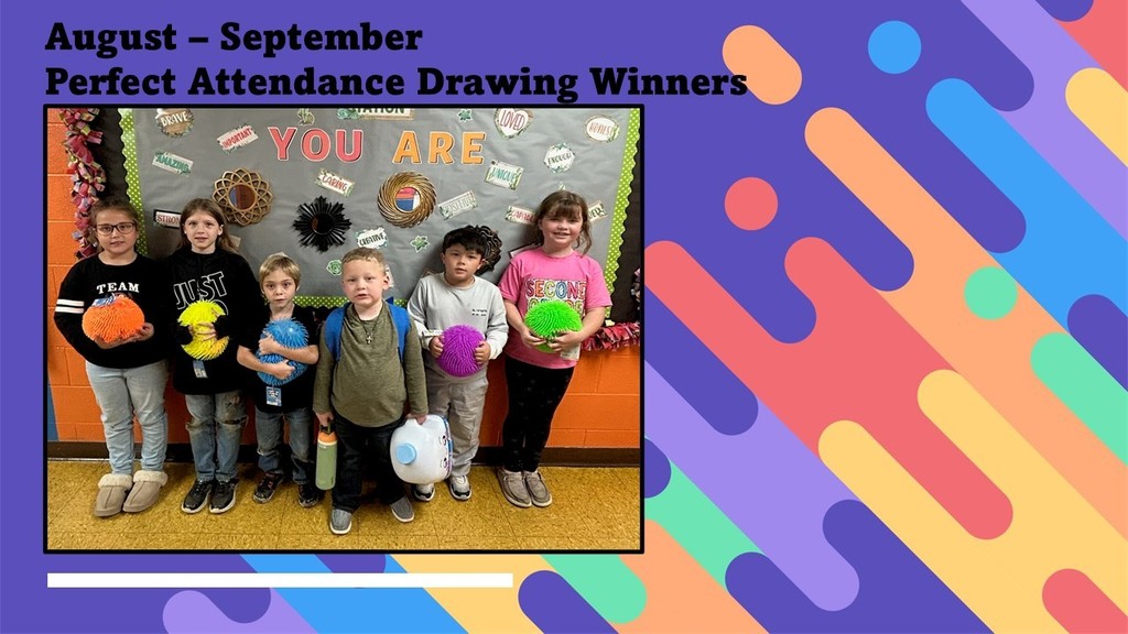 KES celebrates 133 students in grades PreK through 4 who achieved perfect attendance in August and September!