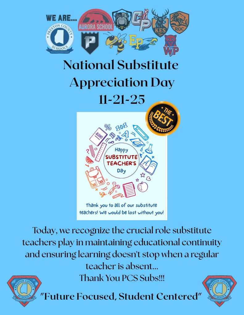 sub teacher day flyer