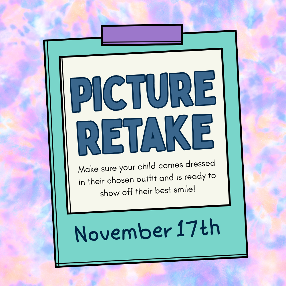 Retakes will be taken on November 17th for those students who were absent as well as those students that want to have their photo retaken for the yearbook.  