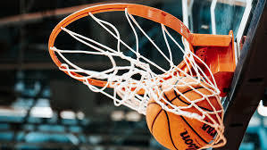 basketball going in hoop