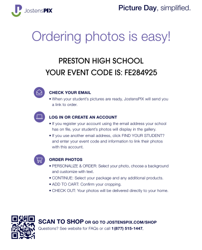 picture day instructions