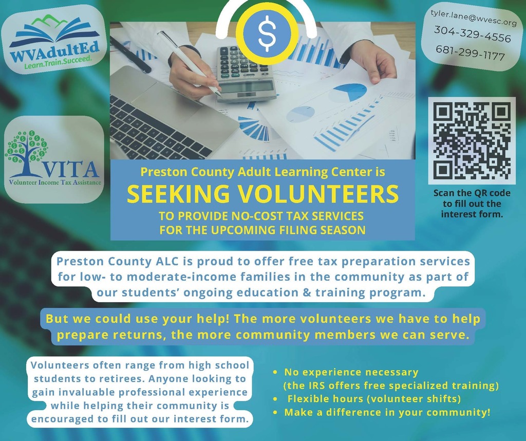 volunteers needed - infographic only