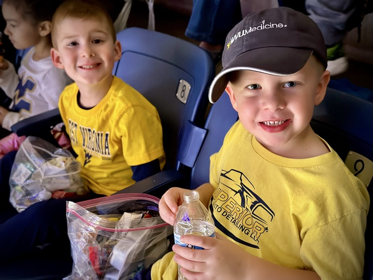 boys at basketball game 