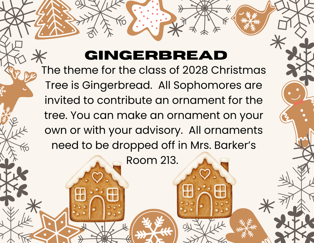 sophomores - gingerbread theme
