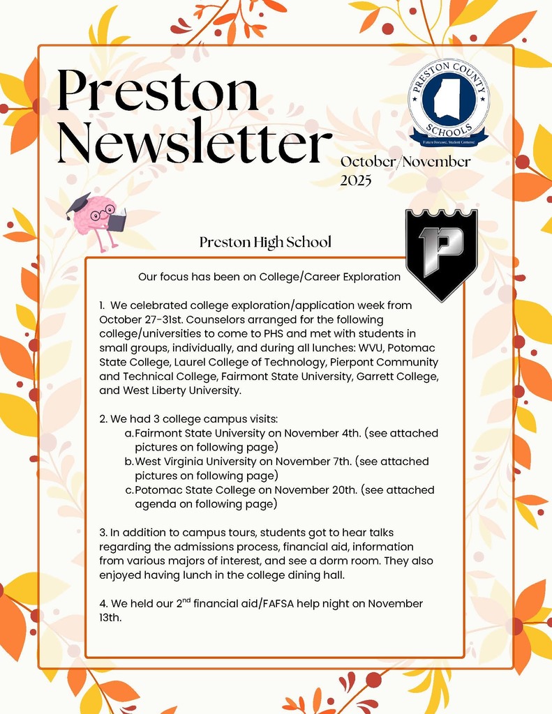 PCS October/November Highlights Newsletter