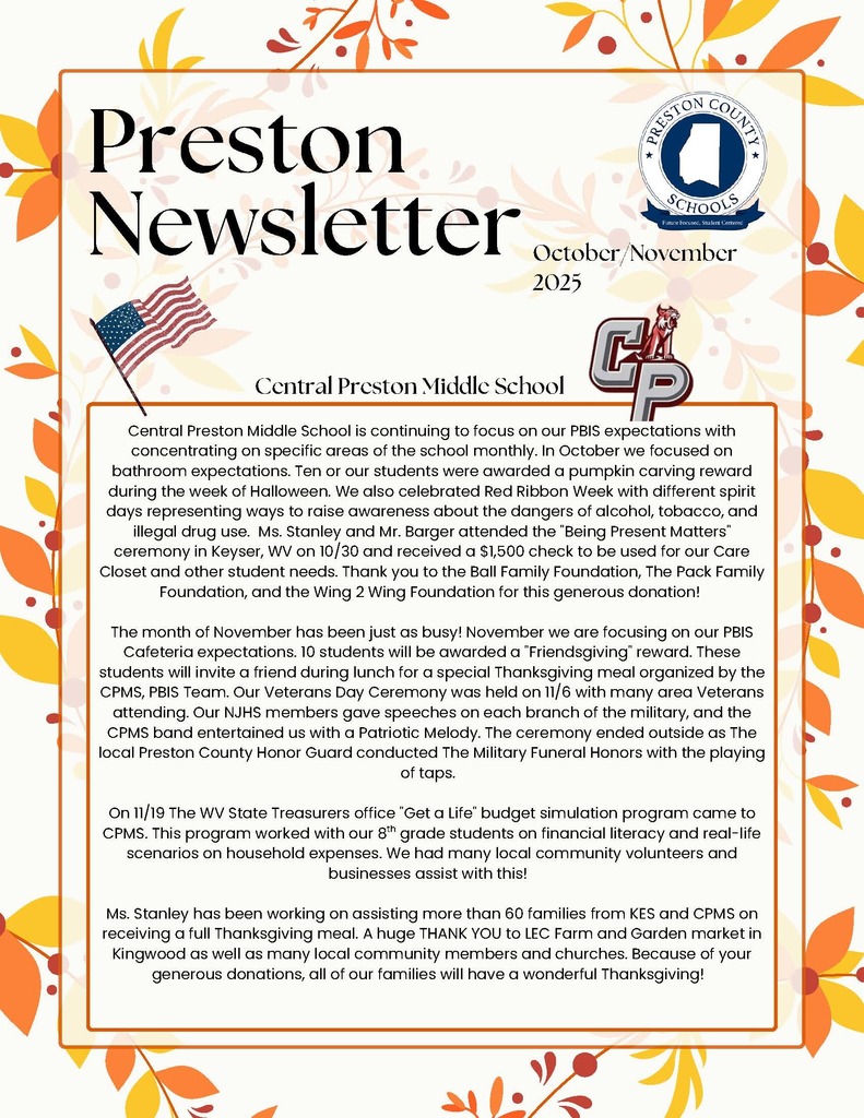 PCS October/November Highlights Newsletter
