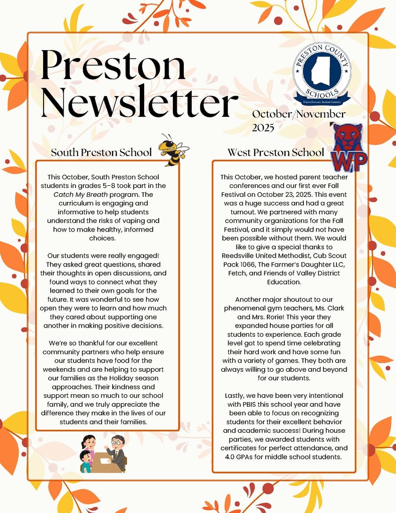 PCS October/November Highlights Newsletter