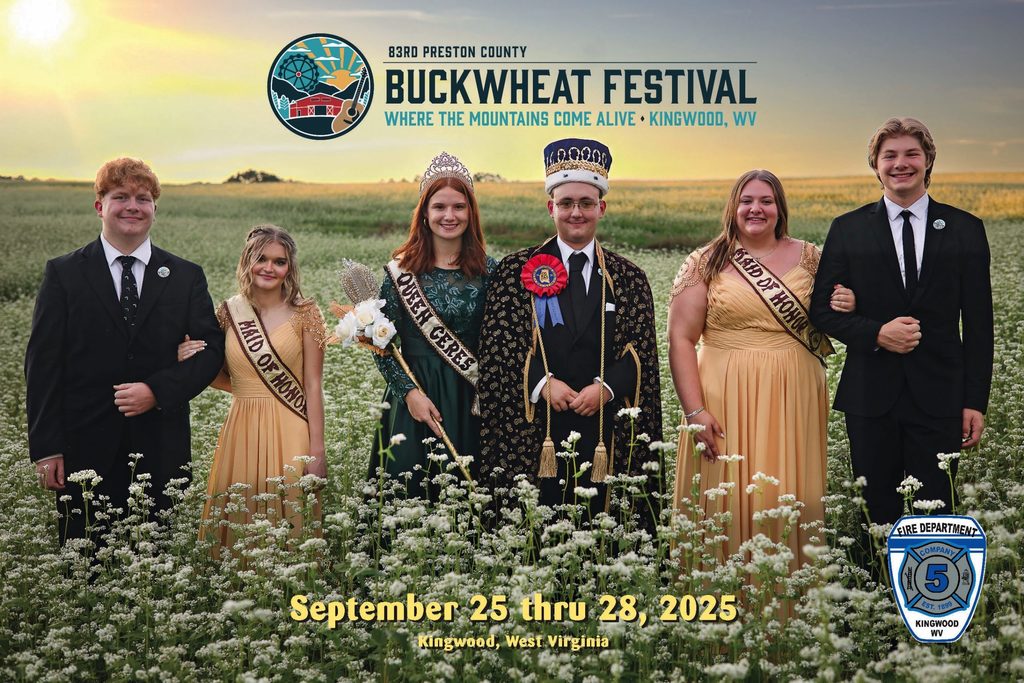 kids on a royalty court posing in a field
