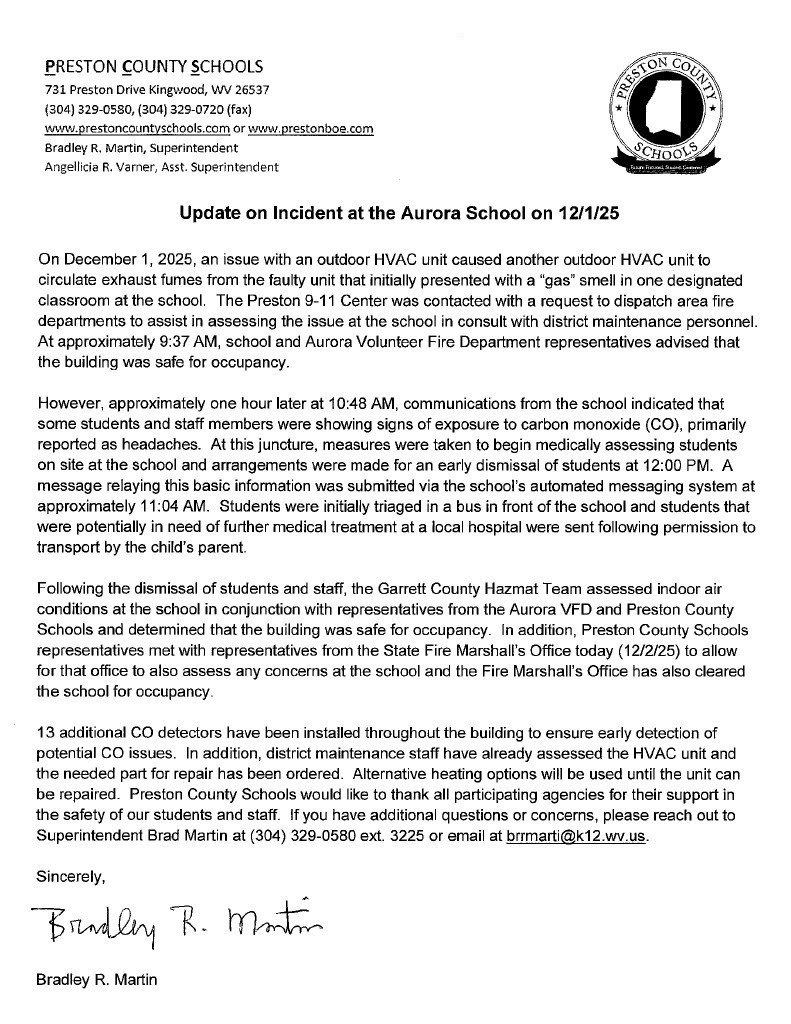 Update on Incident at Aurora School