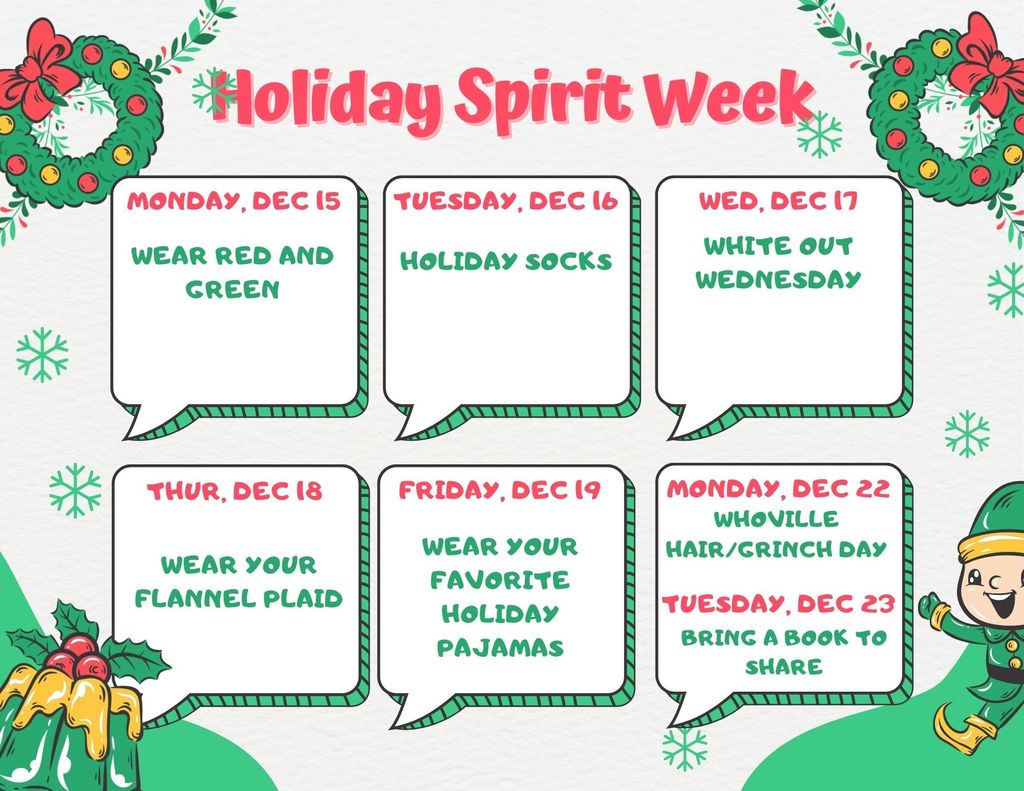 Holiday Spirit Week 