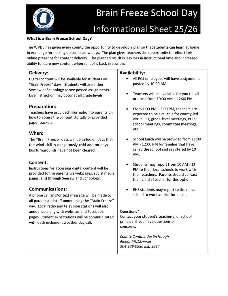 Brain Freeze Protocols