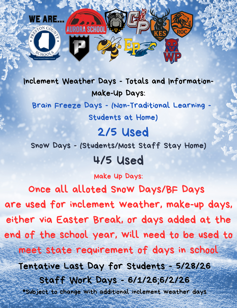 snow day informational flyer