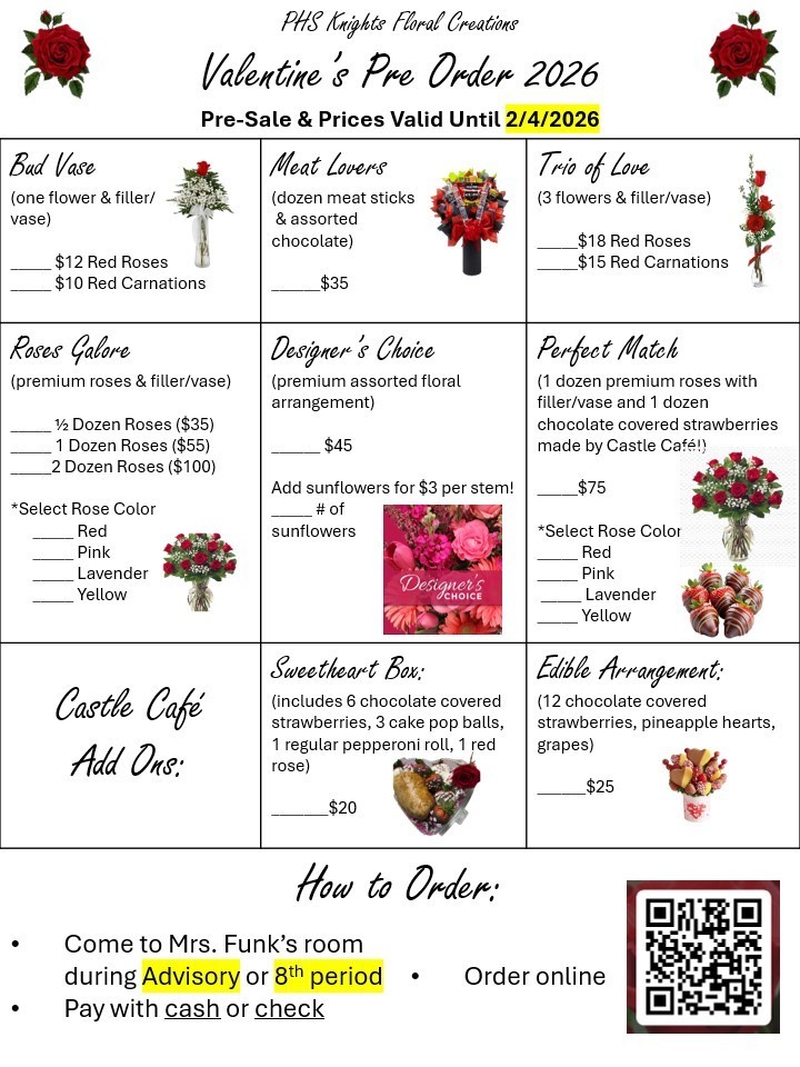 Preorder Valentine's goodies for that special someone,.