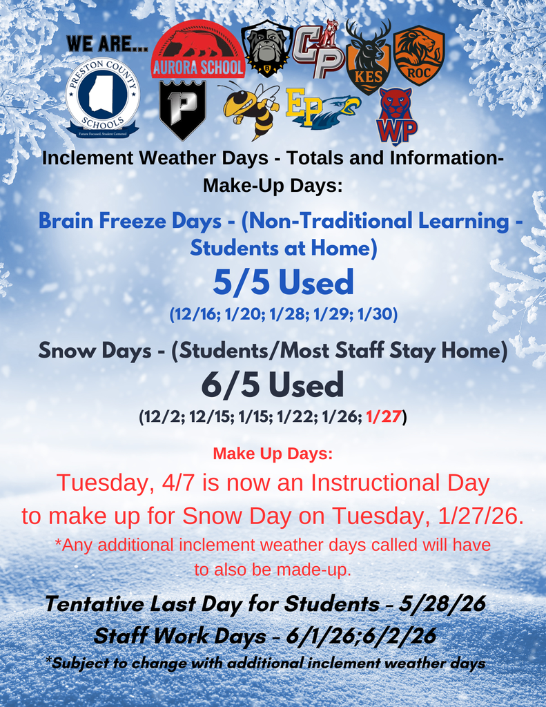 snow day informational flyer