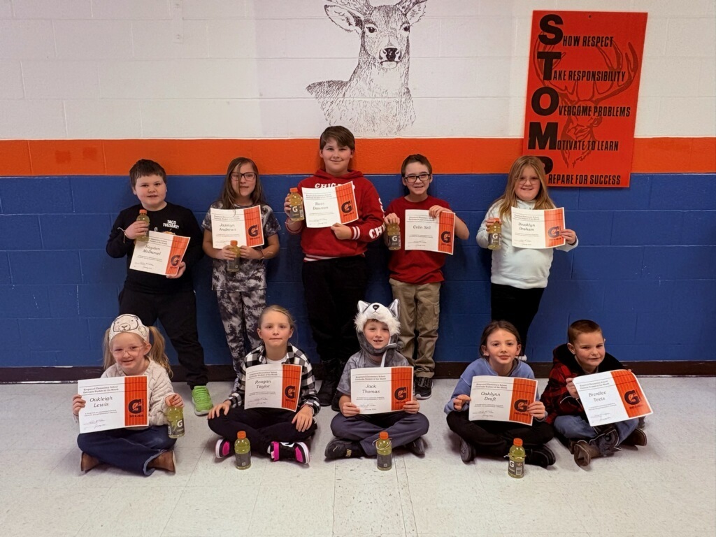 Miss Kylie is proud to announce the Gatorade Students of the Month for January
