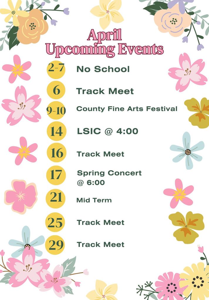 Calendar of Events 