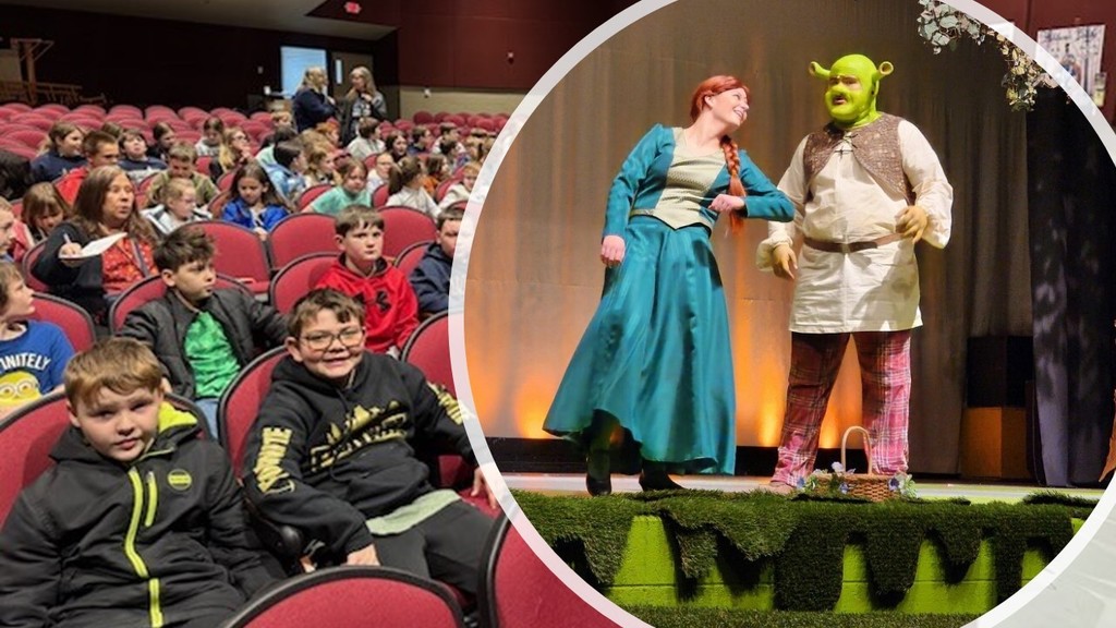 Students earning Perfect Attendance for the third grading period were surprised with a trip to watch an in-day performance of Preston High Theater Department's "Shrek the Musical" on Thursday!