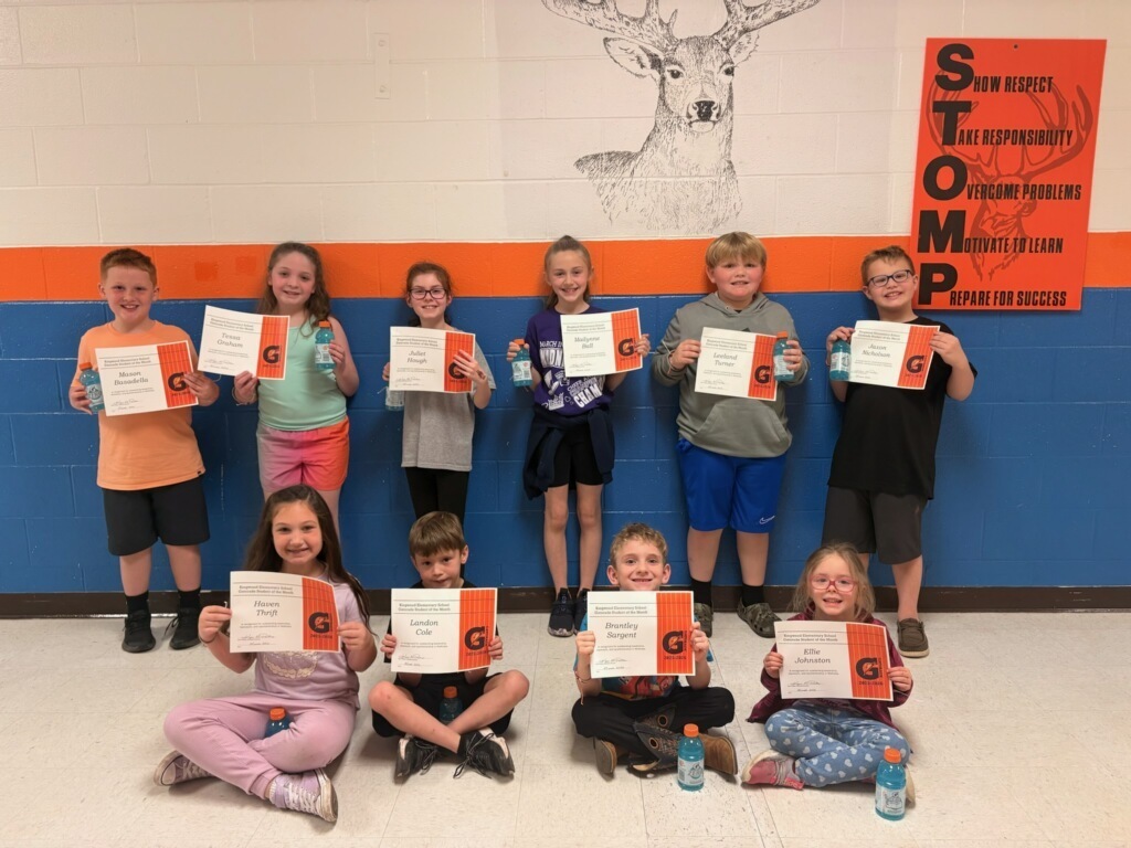 Congratulations to Miss Kylie's Gatorade Students of the Month for March!