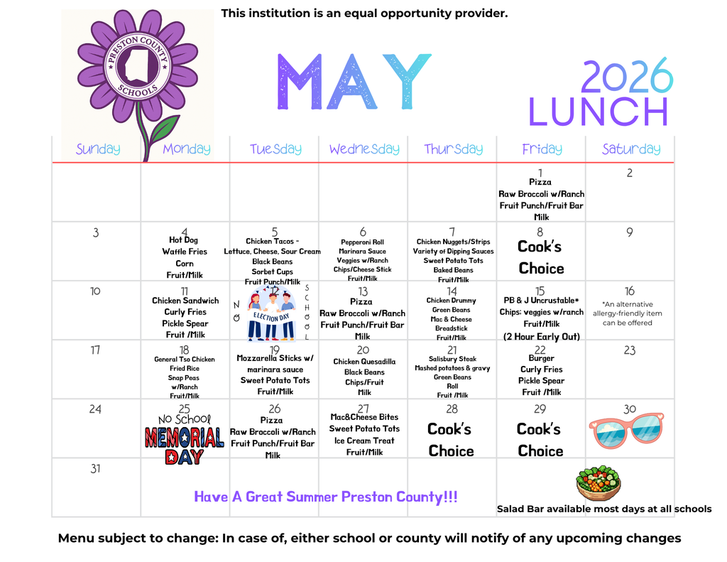 lunch menu text only