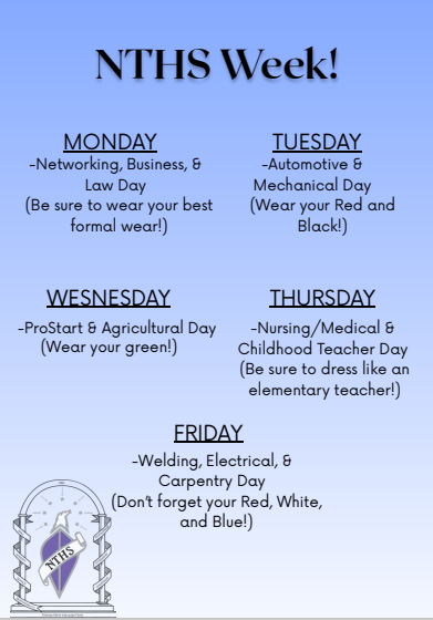 NTHS Week at a Glance