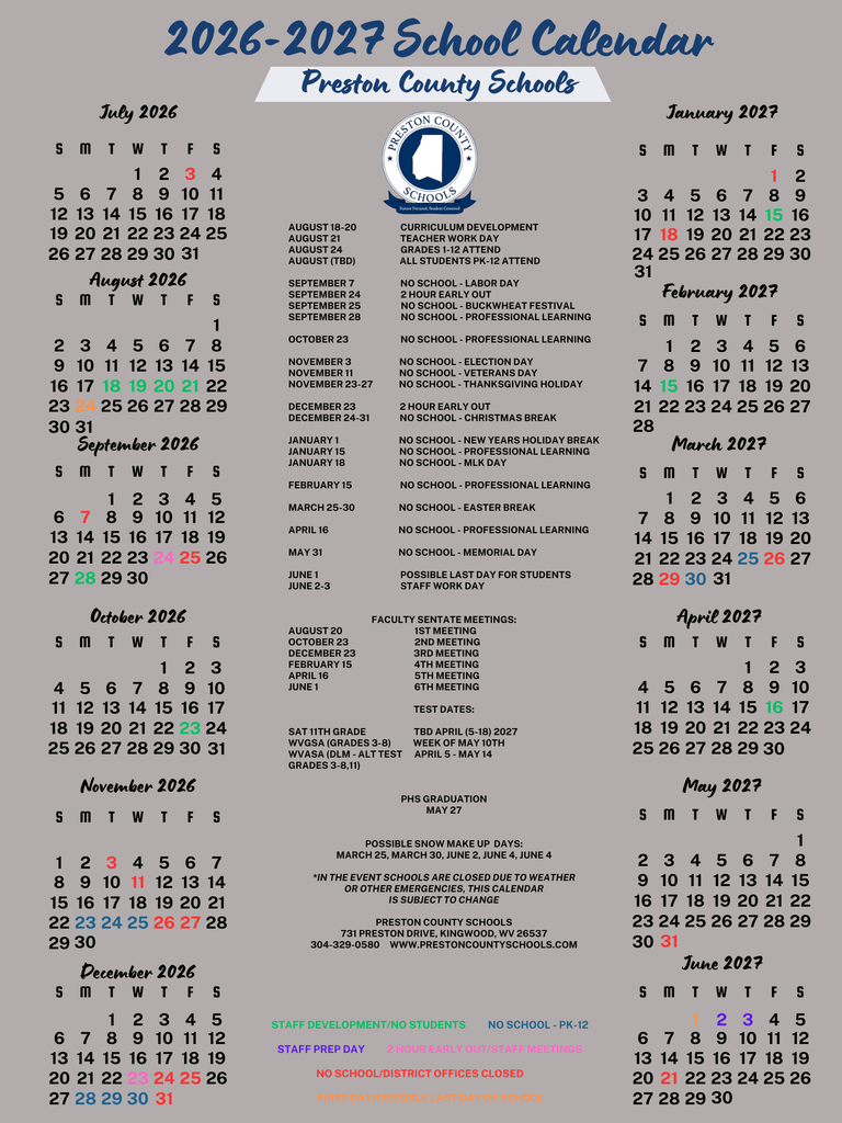 draft calendar