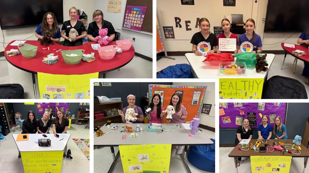 KES students received a lesson in routine doctor visits from PHS nursing students last week