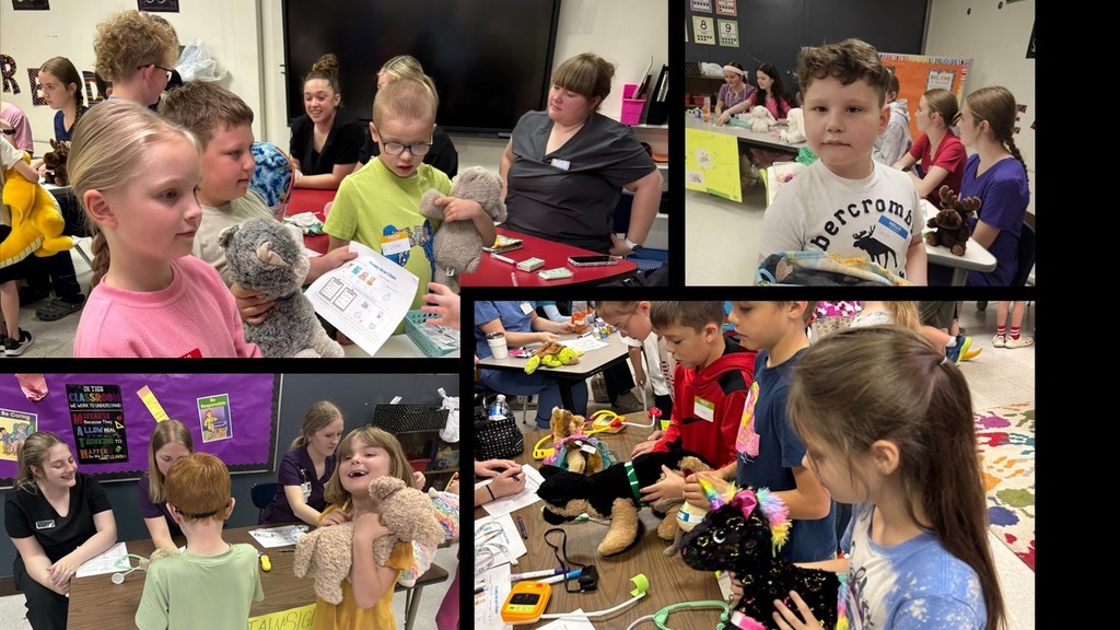 KES students received a lesson in routine doctor visits from PHS nursing students last week