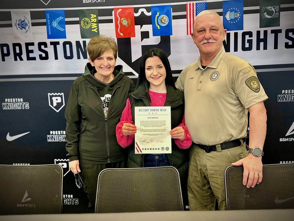 military signing day collage