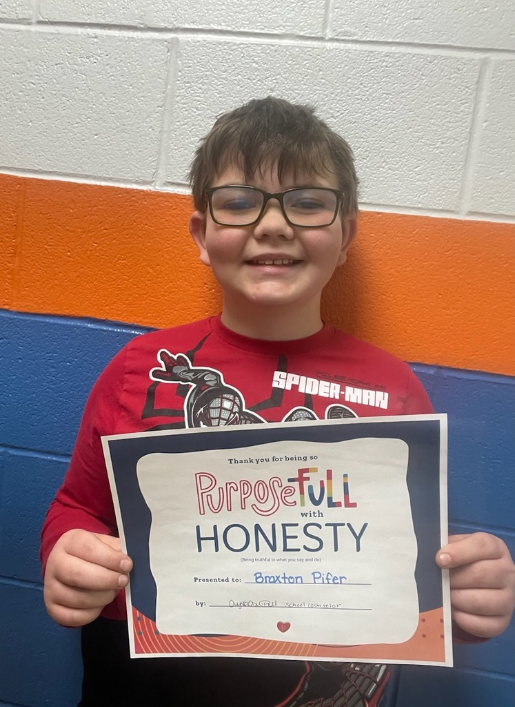 KES recognizes our students who went above and beyond to demonstrate the PurposeFULL People character trait of HONESTY during the month of March!