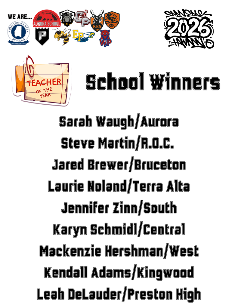 text only - list of winners