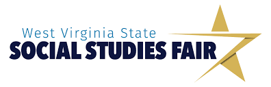 state social studies fair logo with a gold star