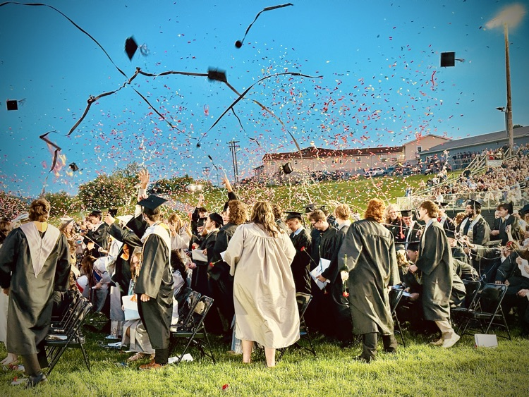 students graduating 