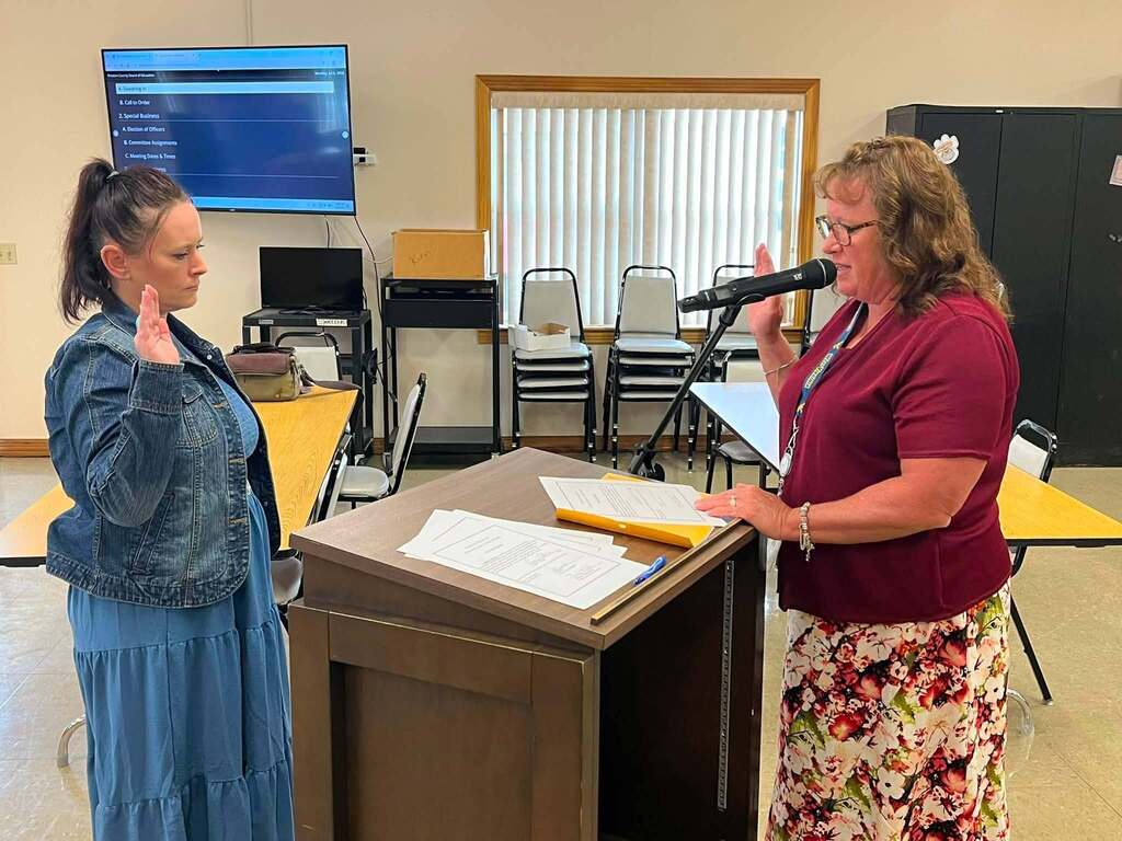 board member sworn into office