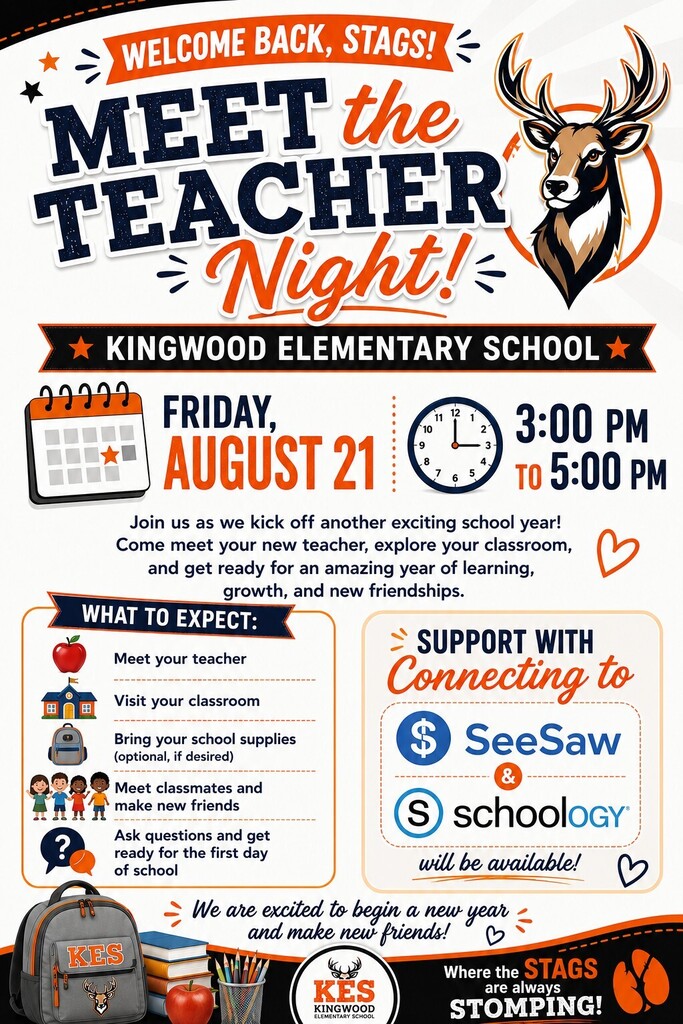 Meet the Teacher Night at KES: TODAY from 3PM-5PM