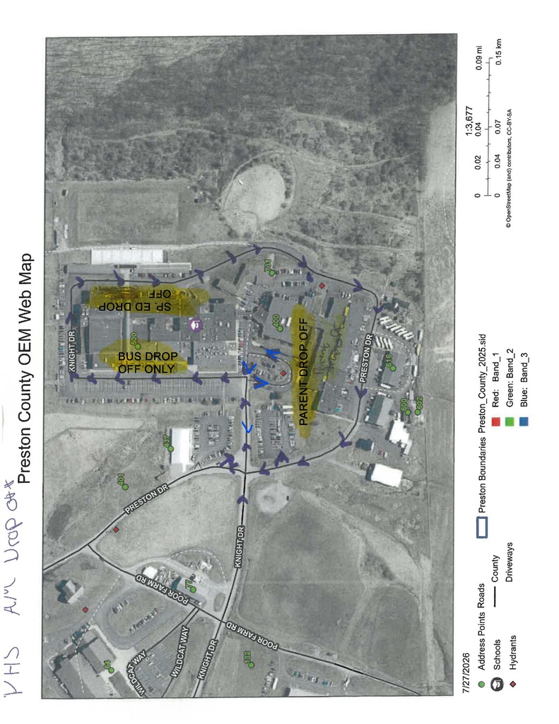 bus drop off map