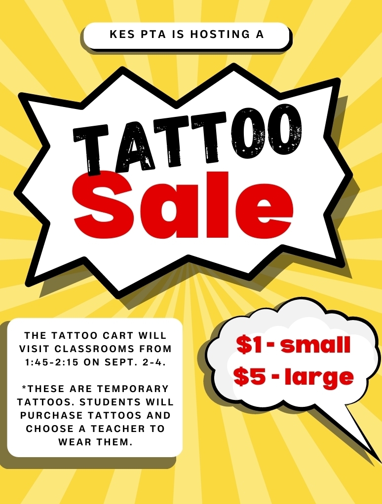 Tattoo the Teacher sales begin today at KES!