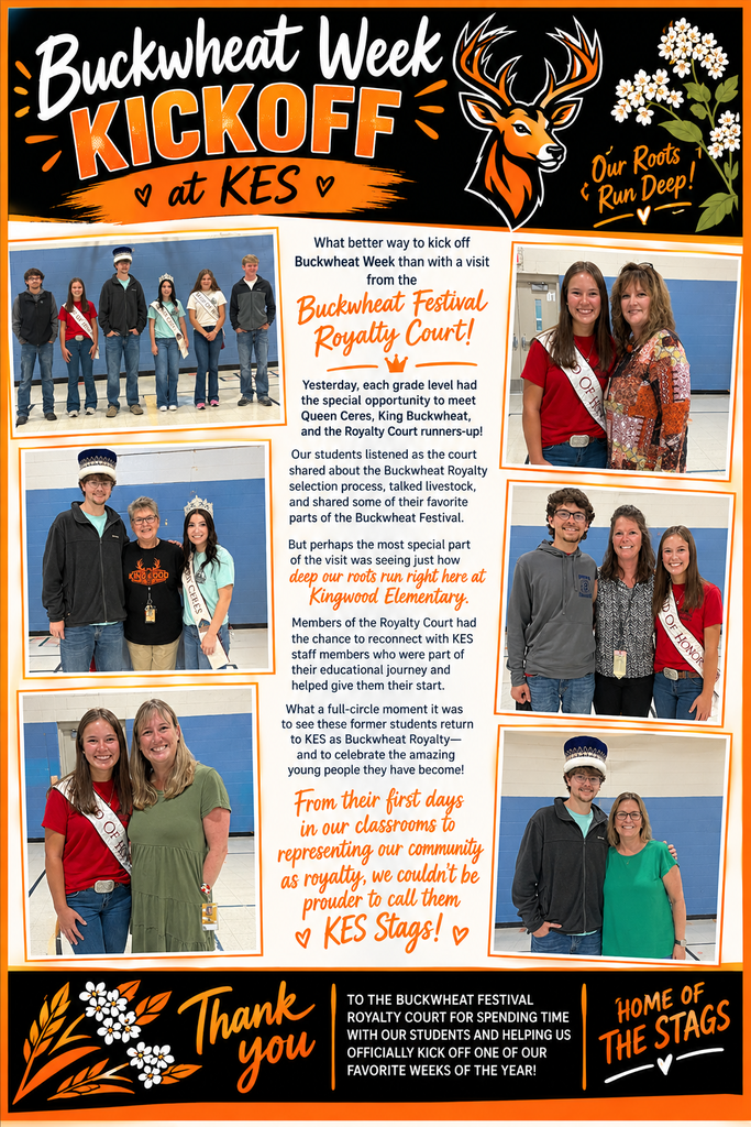 KES was excited to kick of Buckwheat Festival week with a visit from the royalty court yesterday!