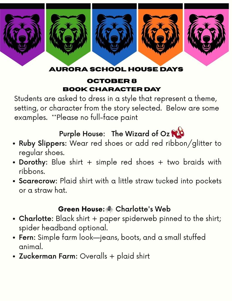 October 8 Book Character Day