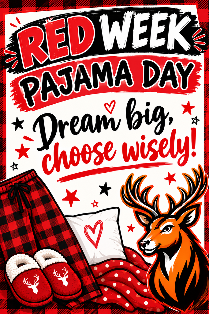 KES: Our Really Excellent Decisions (RED) Week kicks off tomorrow with Pajama Day!
