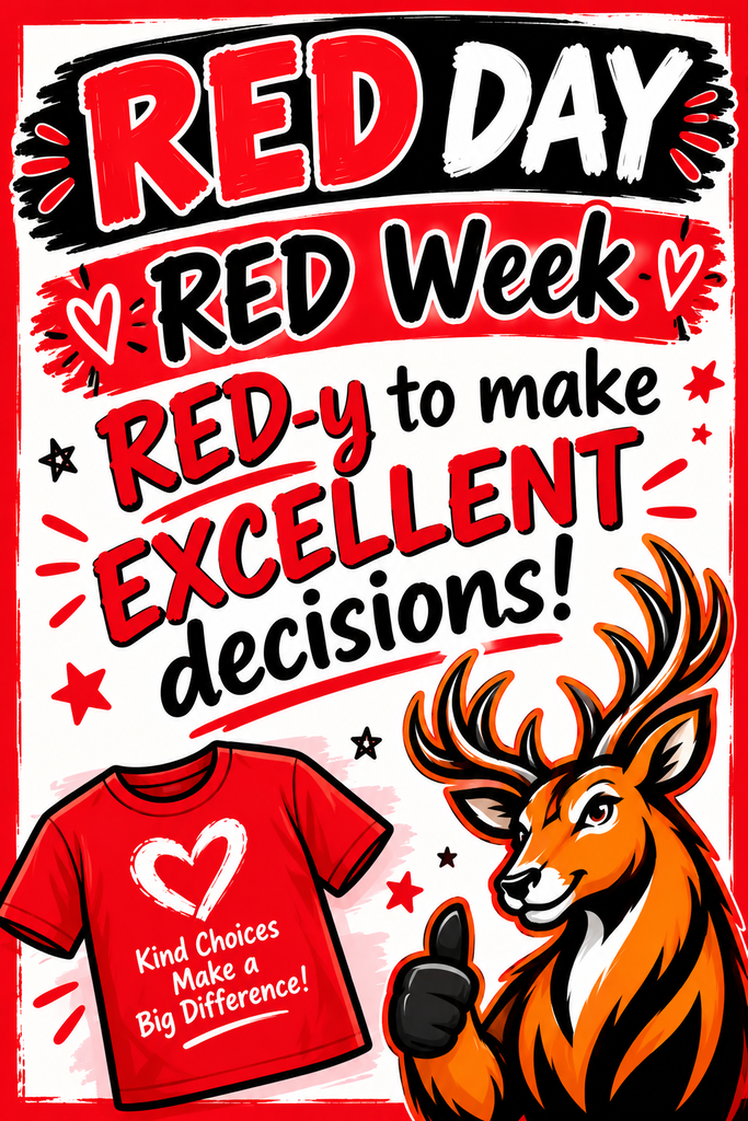 Tomorrow is "Red Day!" Be RED-y to make excellent decisions!