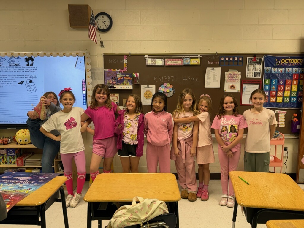 Kingwood Elementary was a sea of pink yesterday as our Stags came together in support of Breast Cancer Awareness Month!