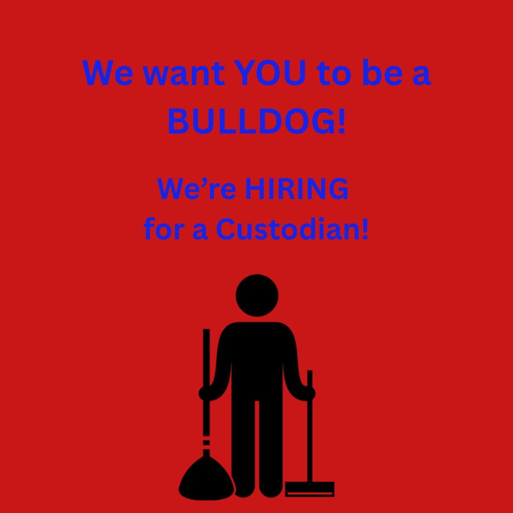hiring for a custodian