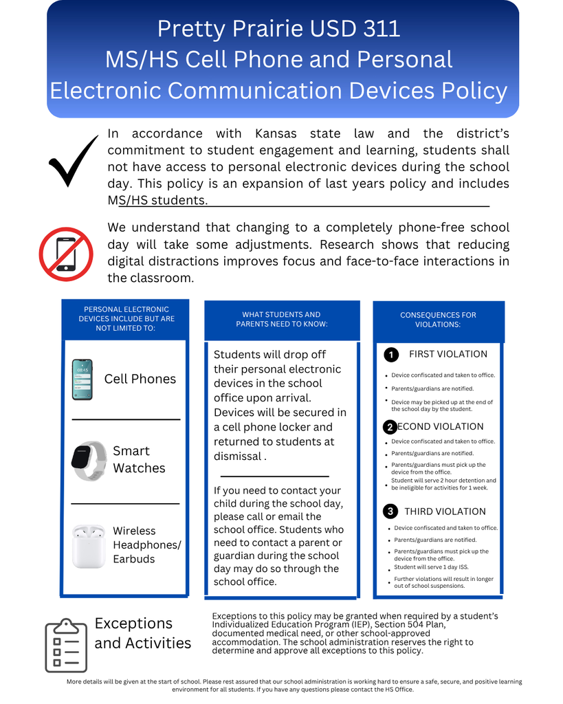 Updated Cell Policy